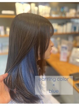 【color】 earring color    ×   blue    