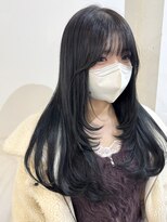 アニー 松戸(ANNI)&nbsp;着物ヘア/大人ガーリー/ダークアッシュ/似合わせカット/松戸駅