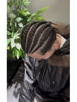 ヌーク 押上店(NooK) 地毛コーンロウ/コーンロウ／特殊ヘア／メンズ