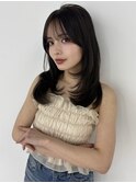 【担当きょうこ】大人可愛いハイレイヤーカット×赤み消しカラー