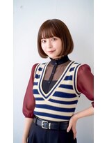 コートフィールエー(CO_T feel.a) 透明感カラー×柔らかな質感で魅せるこなれ感ボブ