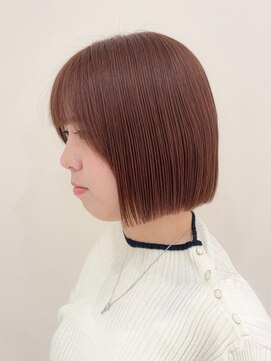 マージュ ギンザ(marju GINZA) ブリーチ無しダブルカラーで作るオレンジベージュカラー