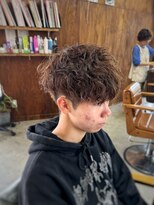 コモレビ(komorebi) 【山本智文】ツイストスパイラルパーマメンズマッシュ