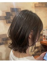 ヘアメイク フレンシア(hair make flencia) 毛先のキュッと跳ねる動きが可愛い外ハネボブ【411スタイル】