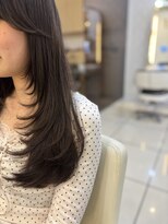 フレア(FLAiR)&nbsp;10代20代顔周りレイヤーコテ巻きワンカール仕上げ
