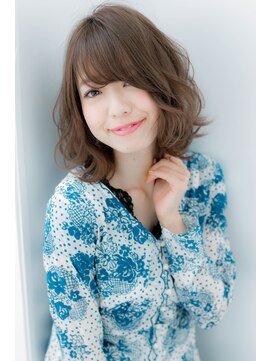 ローレン(LOREN) ＊LOREN＊小顔フェアリーデジタルパーマ切りっぱなしボブオン眉