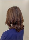 グラデーションカラーでグレイカラーにも対応のゆるカール☆