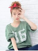 簡単おだんご×バンダナアレンジ