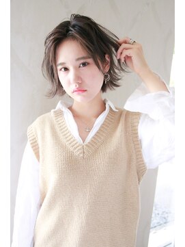 コルト(COLT) かきあげバング×シルバーグレー