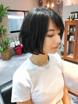 エラマ ヘアメゾン(elama hair maison) 【elama】黒髪ボブ