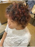 【三鷹】無造作ヘアー◎メンズパーマ/赤髪