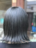 ユニーク(unique)&nbsp;外はねボブ X dark gray