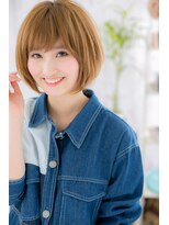 外国人風ことりベージュ☆小顔前下がり韓国マッシュc1