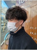 波巻き マッシュ ツイストスパイラル 刈り上げ 8-)