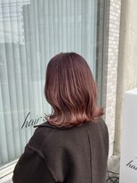 ヘアサロン キュー(hair salon Q) ピンクカラー