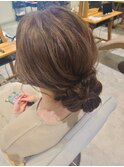 20代30代40代◎結婚式アッシュカラーこなれ大人まとめ髪シニヨン