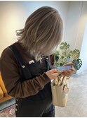 不意もどの角度も可愛いバレイヤージュ_smoke ash beige_