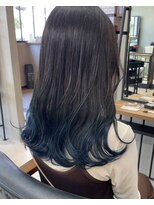 イキプラスディードットログ 大和八木駅前店(ikii+D.Log) ネイビーブルー グラデーションカラー 奈良 橿原 大和八木