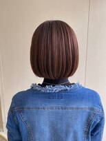 カシェ リタ ヘアー(CACHE'&RITA HAIR)&nbsp;ぷつっとボブ◯内巻きボブ◯ベージュ◯オレンジベージュ◯ツヤ感