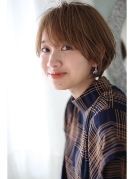 アッシュ 池袋店(Ash) 10代20代30代『耳掛けショートボブ』 #池袋駅