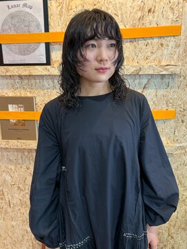 ジュール(JOULE'S) ミディアムウルフ × パーマ *