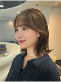 くびれ美人/外はね/20代30代/ミディアム/air榊原