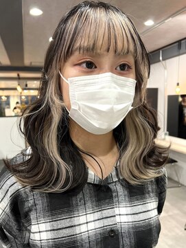 ツキ 横浜店(tuki) インナーカラーケアブリーチイヤリングカラーハイライトレイヤー