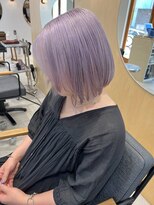 スタン 渋谷(Stam)&nbsp;ラベンダーハイトーンボブレイヤーロングケアブリーチ渋谷駅