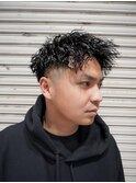 フェードカット/ホワイトメッシュ/【早田隼哉】