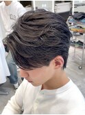 渋谷フェザーパーマニュアンスパーマ毛流れセンターパート