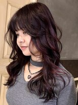 ボコカ(bococa) 【macana指名】ロングレイヤーウルフ暖色ピンクラベンダー