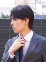 トルネード(TORNADO)&nbsp;メンズショートヘアビジネスヘアセンターパート面長K20250717