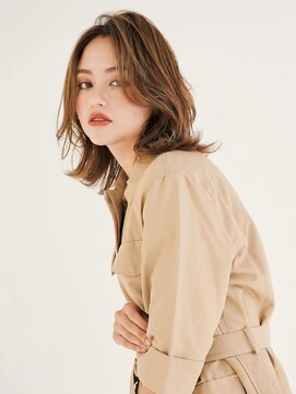 オンク 新宿(onk) ミディアムヘア/ショコラベージュ/ボブルフ/新宿駅