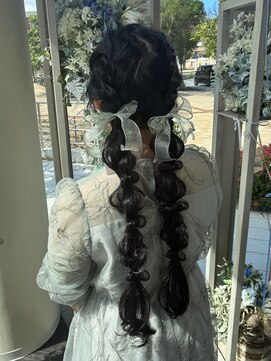 ヘアセット専門サロン by OKINAWA WATABE WEDDING 那覇店 ツイン編みおろし