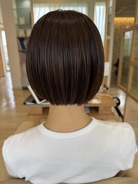 アドラーブル 長岡リップス旭岡店(adorable) フェイスフレーミングボブインナーカラーボブ切りっぱなしボブ