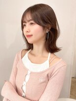 レア 表参道(L'ea)&nbsp;暗めカラーグランマッシュデザインカラーフェイスフレーミング