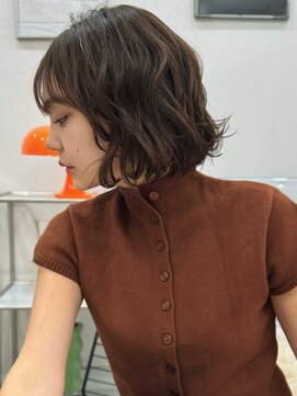 ハニーシブヤ(HONEY shibuya) チョコレートブラウン×ナナパーマボブ