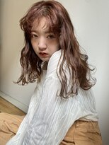 エス 大阪梅田店(es)&nbsp;オレンジカラーパーマスタイル