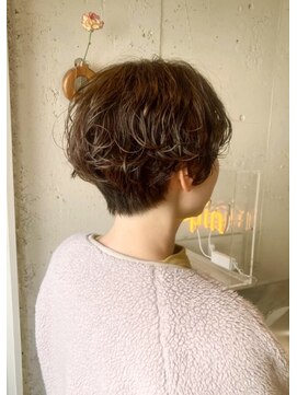 マッシュ×パーマ◎