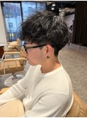 10代　20代　メンズヘア　シャドウパーマ　マッシュ　刈り上げ