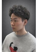 短髪パーマ