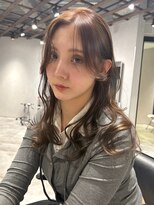 リアン バイ キートス(Lien by kiitos) シースルーロングレイヤー×チョコレートベージュ