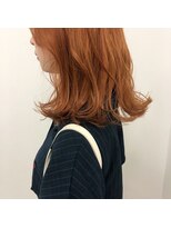 キー(kii)&nbsp;オレンジベージュ　ブリーチカラー　福岡　天神　今泉　薬院
