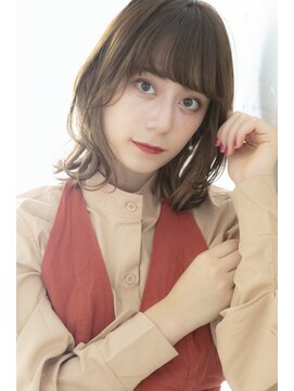 アジールヘア 池袋東口店(agir hair) ほんのりくびれのミディレイヤー【池袋】池袋 池袋東口