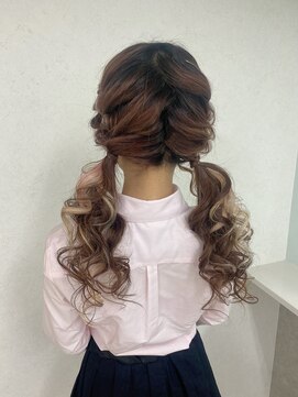 ヘアーセットサロン ピンキー(Hairset Salon Pinky) Pinky.ふわふわツインテール イベント等に