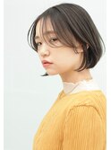 ワイドバングとボブ