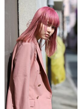 クリコ ヘアーデザイン(CLICQUOT hair design) ハイトーンピンク×ミディアム