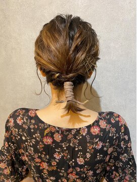 ウィスプ 赤羽店(wisp) ボブ紐アレンジ♪*。