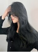 ネイビーレイヤー_チェリーブラウンフェミニンロング_ba422152