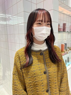 ロンドルーチェ 心斎橋(Lond luce) ダークアッシュ/ミディアムレイヤーカット［髪質改善/縮毛矯正］